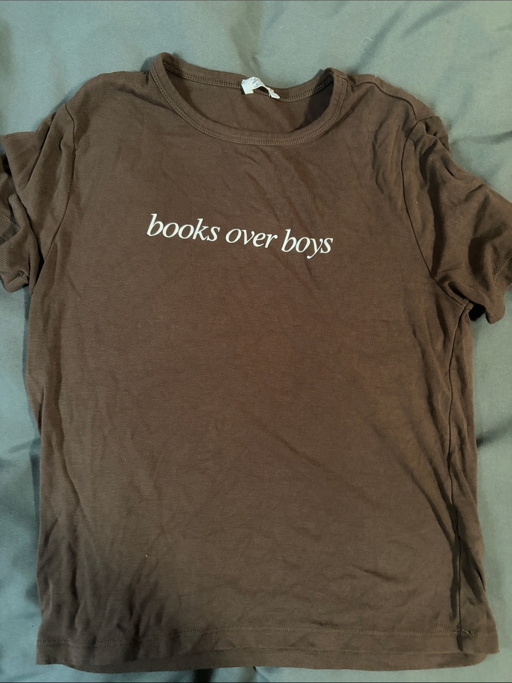 Ardene Brown "books over boys" Short Sleeve Tee